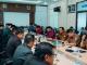 Anggota DPRD Bengkalis mengikuti rapat lintas komisi bersama eksekutif dan lembaga adat membahas pekerja lokal.