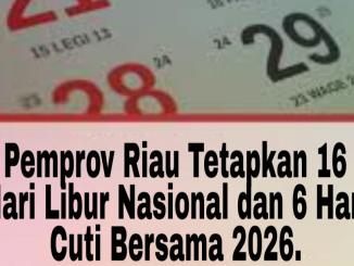 Ilustrasi kalender 2026 yang memuat jadwal libur nasional dan cuti bersama.