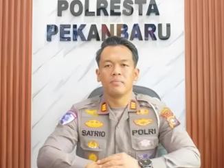 Kasatlantas Polresta Pekanbaru AKP Satrio Bagus Wira Wicaksana.