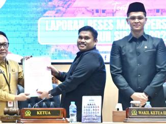 Sekretaris Daerah Bengkalis dr. Ersan Saputra menghadiri Rapat Paripurna DPRD Bengkalis.