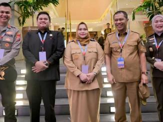 Bupati Bengkalis Kasmarni menghadiri Rakor Pemerintah Pusat–Daerah di SICC Sentul.