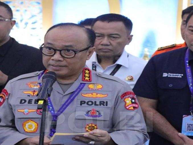 Rapat koordinasi Operasi Ketupat 2026 di PTIK Jakarta Selatan.