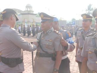 Kapolres Bengkalis pimpin sertijab pejabat utama dan kapolsek.