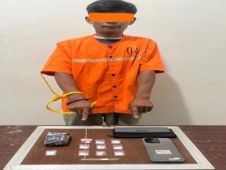 Petugas Satuan Reserse Narkoba Polres Bengkalis mengamankan tersangka kasus sabu di wilayah Kecamatan Bathin Solapan.