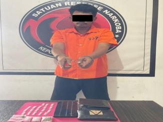 Barang bukti sabu, ganja, dan ekstasi yang disita polisi di Bengkalis