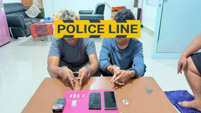 Barang bukti hasil pengungkapan polisi di Mandau Bengkalis