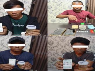 Polisi menunjukkan barang bukti narkoba Rupat dalam Operasi Antik 2026