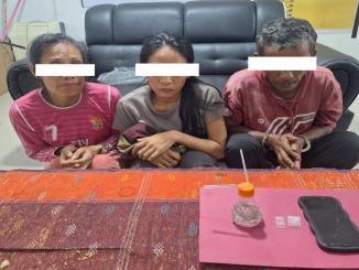 Tiga tersangka kasus narkoba diamankan polisi di Mandau Bengkalis