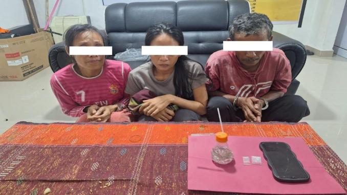 Tiga tersangka kasus narkoba diamankan polisi di Mandau Bengkalis