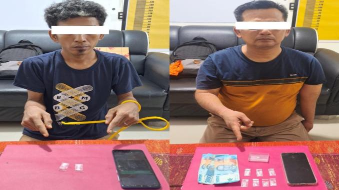 Polsek Mandau membongkar jaringan peredaran narkotika di Air Jamban, Bengkalis.