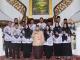 Bupati Bengkalis Kasmarni menerima audiensi PGRI Kabupaten Bengkalis di Wisma Daerah.