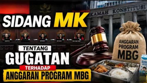 Guru menyampaikan kesaksian dalam sidang uji materi Program Makan Bergizi Gratis di Mahkamah Konstitusi, Jakarta.