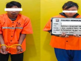 Polisi mengamankan pria dan wanita yang diduga mencuri Yamaha NMAX di Bengkalis.