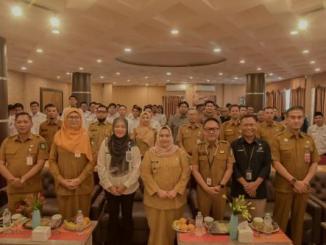 Bupati Bengkalis Kasmarni menerima audiensi Kantor Pelayanan Pemenuhan Gizi Pekanbaru terkait program Pemenuhan Gizi di Kabupaten Bengkalis.