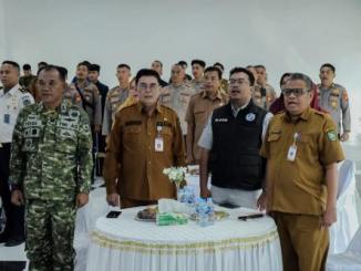 Staf Ahli Bupati Bengkalis Syahruddin menghadiri Forum Konsultasi Publik yang digelar Polres Bengkalis di Aula Tantya Sudhirajati.