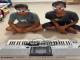 Dua terduga pelaku curat di Bengkalis bersama barang bukti piano Yamaha PSR-S910 yang disita Polsek Mandau.
