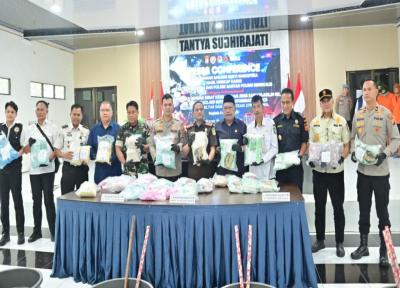 Pemusnahan barang bukti narkotika di Polres Bengkalis