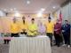 Bupati Bengkalis Hj. Kasmarni memberikan sambutan pada pembukaan Musda XI DPD Partai Golkar di Duri.